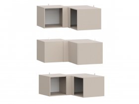 Антресоль (АН50+АН75+планка) Эккервуд (меланж) в Среднеколымске - srednekolymsk.mebel-nsk.ru | фото