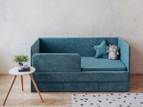 Диван-кровать Happy (бирюзовый) в Среднеколымске - srednekolymsk.mebel-nsk.ru | фото