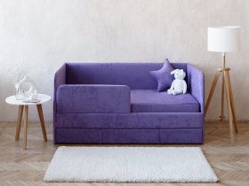 Диван-кровать Happy (сиреневый) в Среднеколымске - srednekolymsk.mebel-nsk.ru | фото