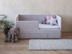 Диван-кровать Happy (светло-серый) в Среднеколымске - srednekolymsk.mebel-nsk.ru | фото