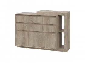 Комод 1200 22 J-Э Этна (дуб эндгрей) в Среднеколымске - srednekolymsk.mebel-nsk.ru | фото