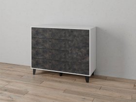 Комод «Катрин-13» (белый/мальта грей) в Среднеколымске - srednekolymsk.mebel-nsk.ru | фото