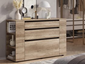 Комод КМ-06 Энигма (венге/дуб каньон) в Среднеколымске - srednekolymsk.mebel-nsk.ru | фото