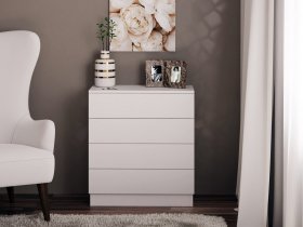 Комод Км010 (белый) в Среднеколымске - srednekolymsk.mebel-nsk.ru | фото
