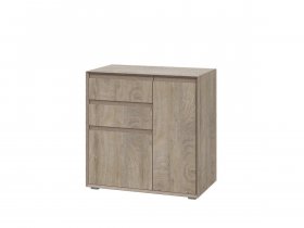 Комод комби 800 22 J-Э Этна (дуб эндгрей) в Среднеколымске - srednekolymsk.mebel-nsk.ru | фото