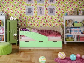 Кровать детская Бабочки 1,8 м в Среднеколымске - srednekolymsk.mebel-nsk.ru | фото