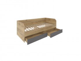 Кровать-диван с ящиками Шерлок Дв120.0_90 в Среднеколымске - srednekolymsk.mebel-nsk.ru | фото