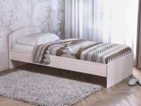 Кровать односпальная 80 с низкой спинкой (ясень шимо светлый) в Среднеколымске - srednekolymsk.mebel-nsk.ru | фото
