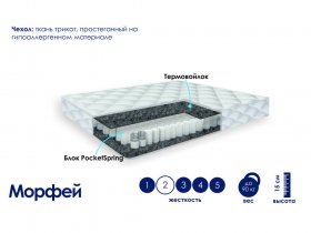 Матрас Морфей (жаккард) в Среднеколымске - srednekolymsk.mebel-nsk.ru | фото