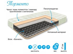 Матрас Торменто в Среднеколымске - srednekolymsk.mebel-nsk.ru | фото