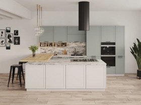 Модульная кухня Перо 3,4м (оазис) в Среднеколымске - srednekolymsk.mebel-nsk.ru | фото