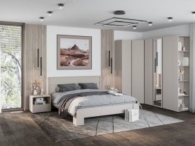 Модульная спальня Люмо (кашемир) в Среднеколымске - srednekolymsk.mebel-nsk.ru | фото
