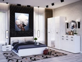 Модульная спальня Нэнси NEW в Среднеколымске - srednekolymsk.mebel-nsk.ru | фото