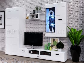 Модульная стенка Нэнси NEW в Среднеколымске - srednekolymsk.mebel-nsk.ru | фото