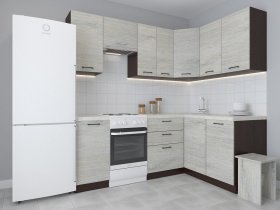 Модульная угловая кухня 1,4м*2,1м Лада (пикард) в Среднеколымске - srednekolymsk.mebel-nsk.ru | фото