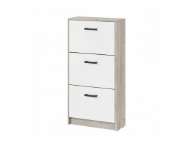 Обувница ОБ-2 Вега (дуб крафт серый/белый) в Среднеколымске - srednekolymsk.mebel-nsk.ru | фото