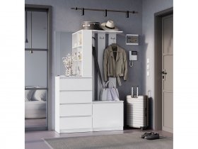 Прихожая Симпл ПР-04 (белый) в Среднеколымске - srednekolymsk.mebel-nsk.ru | фото