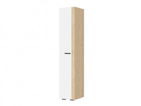 Шкаф 400 ШК-01 Санса (дуб сонома/белый) в Среднеколымске - srednekolymsk.mebel-nsk.ru | фото