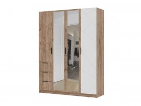 Шкаф четырехстворчатый 1600 ШК-04 Орегон в Среднеколымске - srednekolymsk.mebel-nsk.ru | фото
