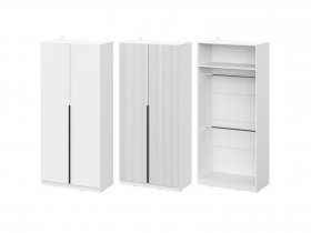 Шкаф ШК-100 Эккервуд (белый) в Среднеколымске - srednekolymsk.mebel-nsk.ru | фото