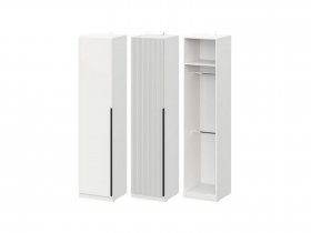 Шкаф ШК-50 Эккервуд (белый) в Среднеколымске - srednekolymsk.mebel-nsk.ru | фото