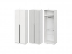 Шкаф ШК-75 Эккервуд (белый) в Среднеколымске - srednekolymsk.mebel-nsk.ru | фото