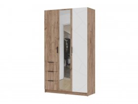 Шкаф трехстворчатый 1200 ШК-03 Орегон в Среднеколымске - srednekolymsk.mebel-nsk.ru | фото