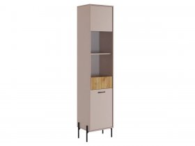 Стеллаж Доминика (кашемир/дуб крафт золотой) в Среднеколымске - srednekolymsk.mebel-nsk.ru | фото