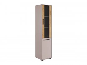 Стеллаж Лайт-2 (кашемир/дуб крафт золотой) в Среднеколымске - srednekolymsk.mebel-nsk.ru | фото