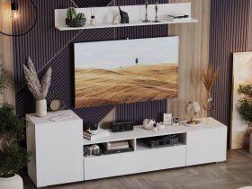 Стенка «Сильвия» (белый ясень) в Среднеколымске - srednekolymsk.mebel-nsk.ru | фото