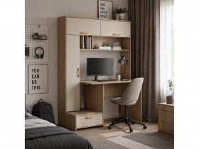 Стол письменный Лайт 03.243  (плэйн/сатин) в Среднеколымске - srednekolymsk.mebel-nsk.ru | фото