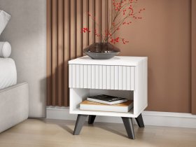 Тумба прикроватная Эккервуд (белый) в Среднеколымске - srednekolymsk.mebel-nsk.ru | фото