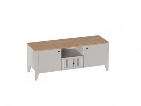 Тумба узкая 2дв. 1ящ. Валенсия (гостиная) в Среднеколымске - srednekolymsk.mebel-nsk.ru | фото